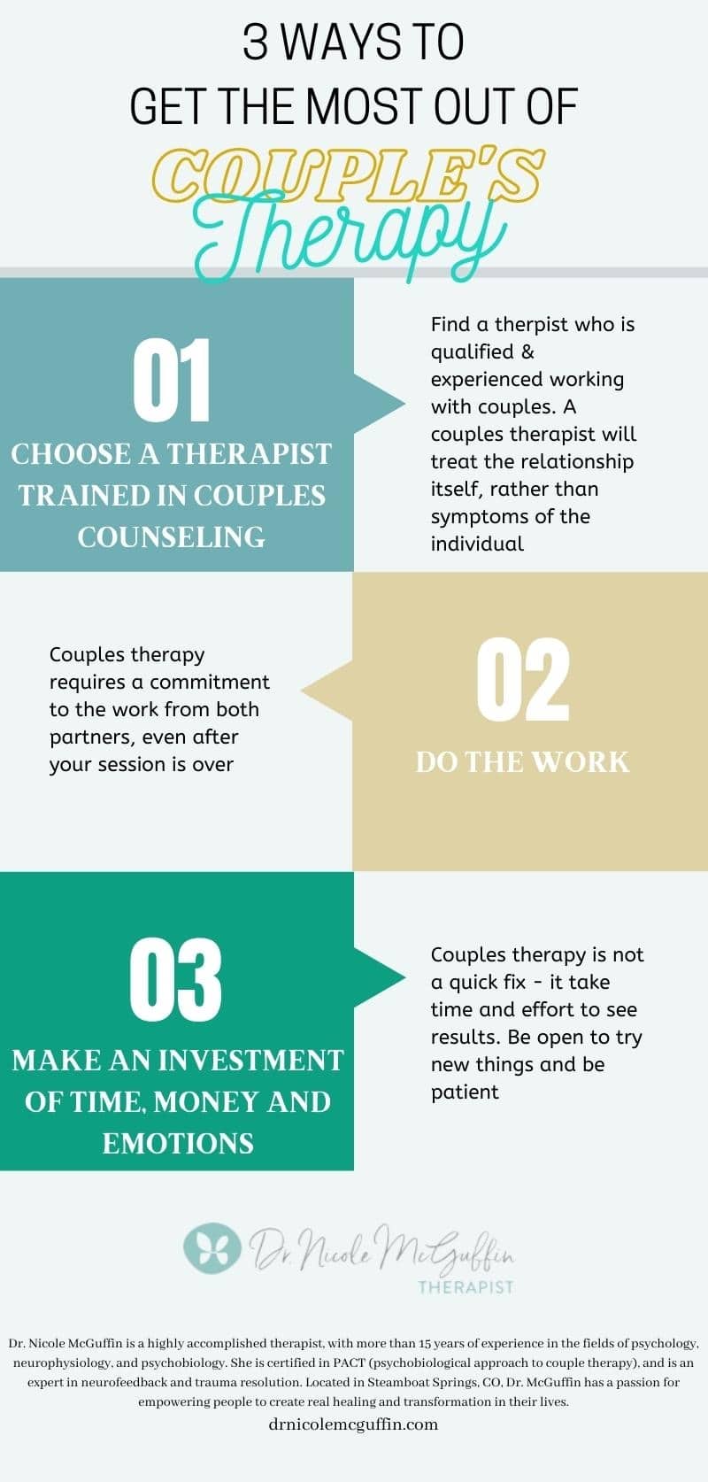 How To Get the Most Benefit From Couples Therapy - Dr. Nicole McGuffin